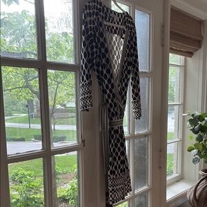 Black and White Patterned Dress